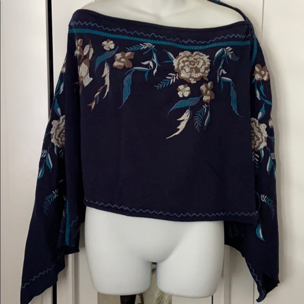 Johnny Was off the shoulder sweater top